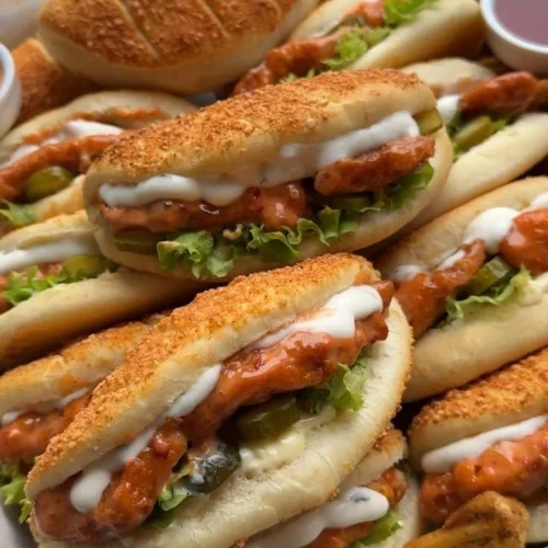 Dynamite chicken buns filled with flavorful chicken and spices
