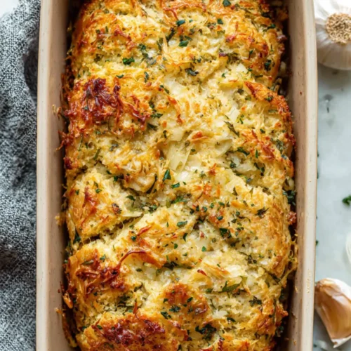 Garlic Parmesan Chicken Meatloaf