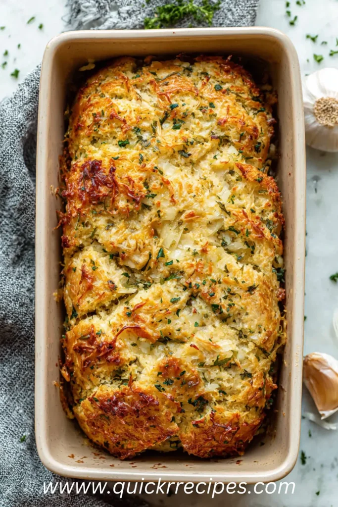 Garlic Parmesan Chicken Meatloaf